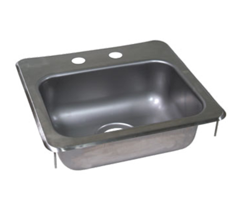 John Boos PB-DISINK151506 (1) Compartment Drop in Sink - 12 1/2" x 10 1/2"-cityfoodequipment.com