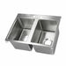 John Boos PB-DISINK141610-2-X (2) Compartment Drop In Sink - 33" x 22", Stainless Steel-cityfoodequipment.com