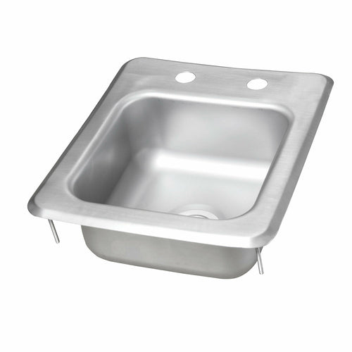 John Boos PB-DISINK090905 (1) Compartment Drop-in Sink - 9" x 9", Drain Included-cityfoodequipment.com