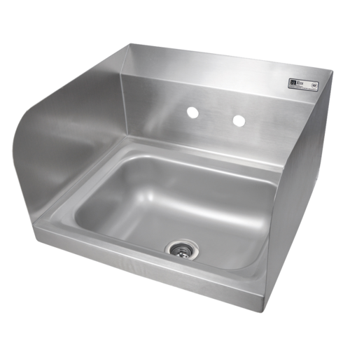 John Boos PBHS-W-1410-SSL Splash Mount Hand Sink w/ Left-Side Splash, 4" On-Center, 14 x 10 x 5" Bowl-cityfoodequipment.com