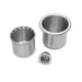 John Boos PB-DWBA-X 5 1/2" Round Dipper Well Bowl w/ Basket Drain, Stainless Steel-cityfoodequipment.com
