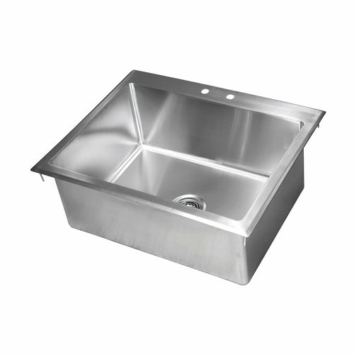 John Boos PB-DISINK282012 (1) Compartment Drop-in Sink - 28" x 20", Drain Included-cityfoodequipment.com