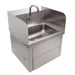 John Boos PBHS-W-1410-KV1APS-X Wall Mount Touchless Hand Sink w/ Goosneck Faucet - 14"L x 10"W x 5"D Bowl, Knee Valve-cityfoodequipment.com