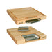 John Boos PM2418225-P Gift Collection w/ 18x18x2 1/4" Cutting Board, Pan & Juice Groove, Cream-cityfoodequipment.com
