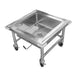 John Boos PB-SS-208 20"H Portable Soak Sink w/ 8"D Bowl, Drain Connection-cityfoodequipment.com