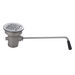 John Boos PB-LWR-1 Twist Lever Drain w/ 3 1/2" Opening & 2" Outlet-cityfoodequipment.com