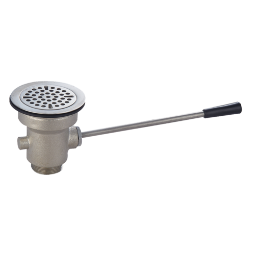 John Boos PB-LWS-1 Straight Handle Lever Waste, for 3 1/2" Industry Standard Sink Opening-cityfoodequipment.com