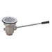 John Boos PB-LWS-1 Straight Handle Lever Waste, for 3 1/2" Industry Standard Sink Opening-cityfoodequipment.com