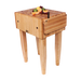 John Boos PCA3 10" Maple Top Butcher Block Work Table - 24"L x 24"D-cityfoodequipment.com