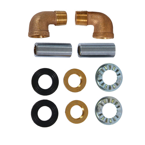 John Boos PB-SMMK-90 Splash-Mount Faucet Mounting Kit-cityfoodequipment.com
