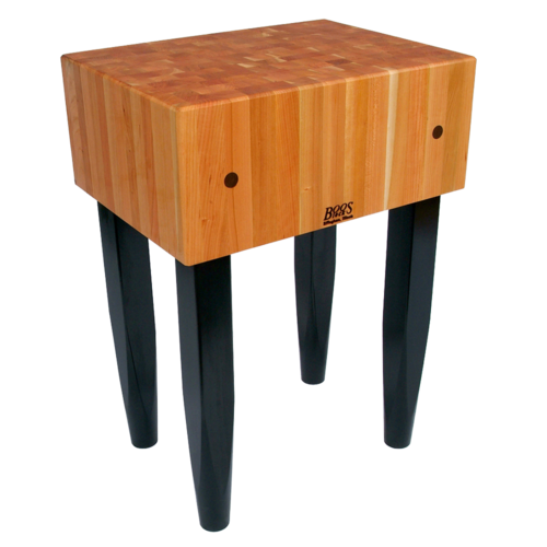 John Boos RN-LB3024 10" Cherry Top Butcher Block Work Table - 30"L x 24"D-cityfoodequipment.com