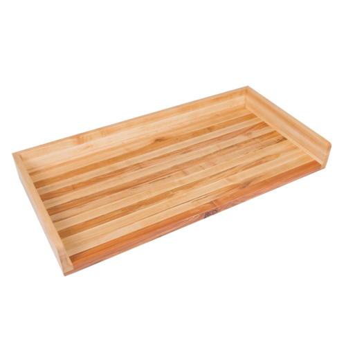 John Boos SB009-O 48" Work Table Top w/ 4" Coved Backsplash, Hard Rock Maple-cityfoodequipment.com