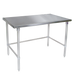 John Boos ST6-3684SBK-X 84" 16 ga Work Table w/ 300 Series Stainless Flat Top-cityfoodequipment.com