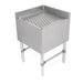 John Boos UBDB-2121-90-IC-X Freestanding Underbar Drainboard w/ 3" Backsplash - 21"W x 21"D x 32 1/2"H-cityfoodequipment.com
