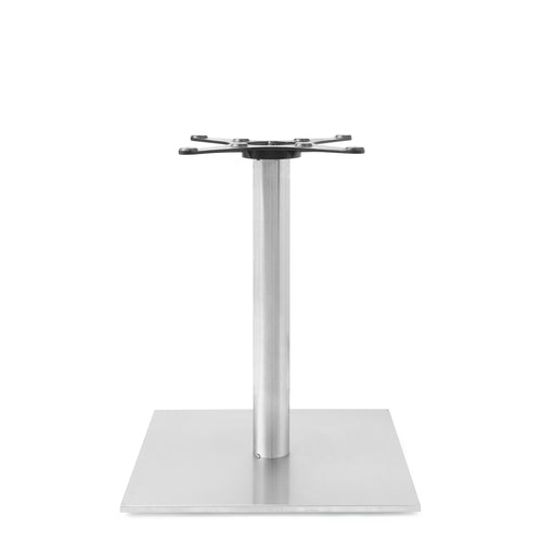 John Boos STB-2230-X Dining Height Table Base w/ 21 1/4" Square Base, Brushed Stainless Steel-cityfoodequipment.com