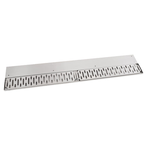 John Boos UBDR-30-X 30" Bar Drink Rail w/ Removable Grate - 8"D, Stainless Steel-cityfoodequipment.com