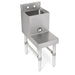 John Boos UBBS-2112-X 12" Underbar Station w/ Dump Sink - 21"D x 32 1/2"H-cityfoodequipment.com
