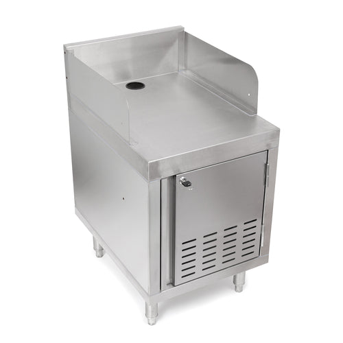 John Boos UBPS-2424-R-X Underbar Point of Service Cabinet w/ 6" Backsplash - 24"W x 24"D x 32 1/2"H-cityfoodequipment.com