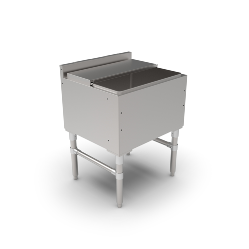 John Boos UBIB-2124-X 24" Underbar Ice Bin/Cocktail Unit - 21"D x 32 1/2"H, Stainless Steel-cityfoodequipment.com