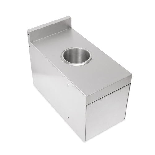 John Boos UBWC-2412-X Underbar Trash Receptacle Cover - 12"W x 24"D x 17"H, Stainless Steel-cityfoodequipment.com