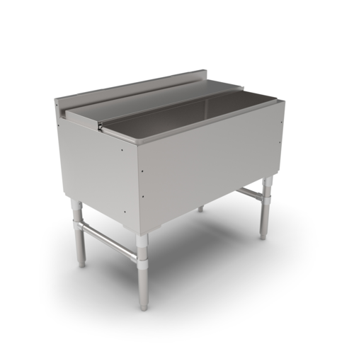 John Boos UBIB-2136-X 36" Underbar Ice Bin/Cocktail Unit - 21"D x 32 1/2"H, Stainless-cityfoodequipment.com