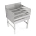 John Boos UBLD-2112-X 4 Step Underbar Liquor Display Unit - 12"W x 21"D x 32 1/2"H, Stainless-cityfoodequipment.com