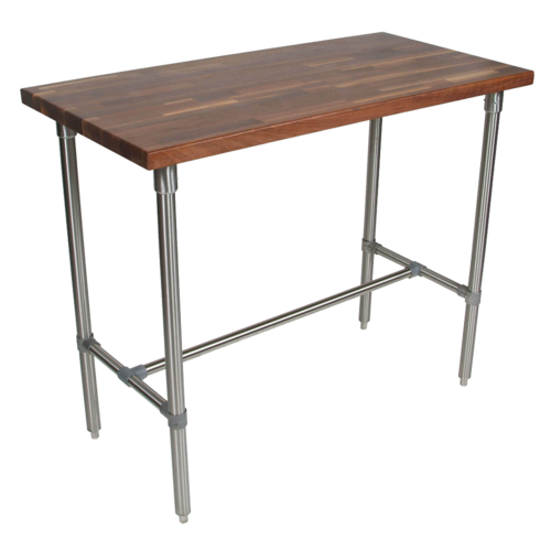 John Boos WAL-CUCKNB424 Cucina Americana Classico Table, Walnut, 48 x 24 x 36" H-cityfoodequipment.com