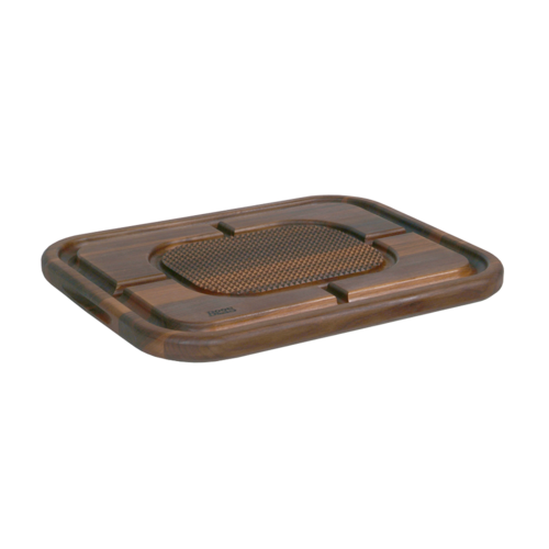 John Boos WAL-MN2418150-SM Carving Collection Board w/ Grooves, Grips & Pan, 18x24x2 1/4", MN Walnut-cityfoodequipment.com