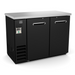 Kelvinator Commercial KCHBB48S (738269) 50" Bar Refrigerator - 2 Swinging Solid Doors, Black, 115v-cityfoodequipment.com