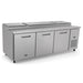 Kelvinator Commercial KCHPT92.12 94 9/50" Pizza Prep Table w/ Refrigerated Base, 115v-cityfoodequipment.com
