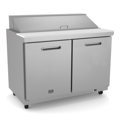 Kelvinator Commercial KCHST48.12 48 1/4" Sandwich/Salad Prep Table w/ Refrigerated Base, 115v-cityfoodequipment.com