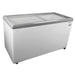 Kelvinator Commercial KCNF170WH 70 7/8" Mobile Ice Cream Freezer w/ Wire Storage Basket - White, 120v-cityfoodequipment.com
