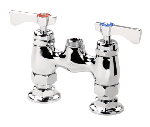 Krowne 15-4XXL Low Lead Raised Deck Mounted Faucet w/ 4" Center-cityfoodequipment.com