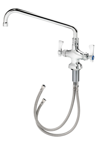 Krowne 16-312L Deck Mount Pantry Faucet w/ 12" Swing Nozzle-cityfoodequipment.com