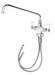 Krowne 16-312L Deck Mount Pantry Faucet w/ 12" Swing Nozzle-cityfoodequipment.com
