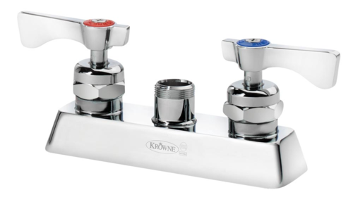 Krowne 15-3XXL Low Lead Deck Mounted Faucet w/ 4" Center-cityfoodequipment.com