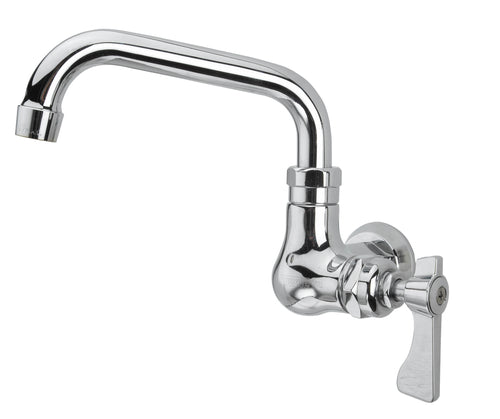 Krowne 16-170L Splash Mount Faucet - 6" Swing Spout, Single Hole-cityfoodequipment.com