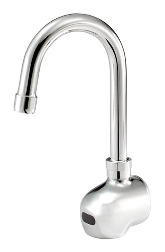 Krowne 16-190 Wall Mount Electronic Faucet - Single Hole, Gooseneck Spout-cityfoodequipment.com