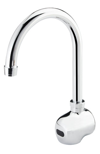 Krowne 16-191 Wall Mount Electronic Faucet - Single Hole, Gooseneck Spout-cityfoodequipment.com