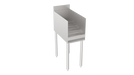 Krowne 18-12RD Silver Series Raised Liquor Display - Holds 12 Bottles, 3" Back Splash, 12" x 22 1/2"-cityfoodequipment.com