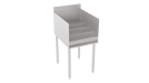 Krowne 18-18RD Silver Series Raised Liquor Display - Holds 20 Bottles, 3" Back Splash, 18" x 22 1/2"-cityfoodequipment.com