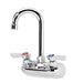 Krowne 10-400L Splash Mount Faucet - 3 1/2" Gooseneck Spout, 4" Centers-cityfoodequipment.com