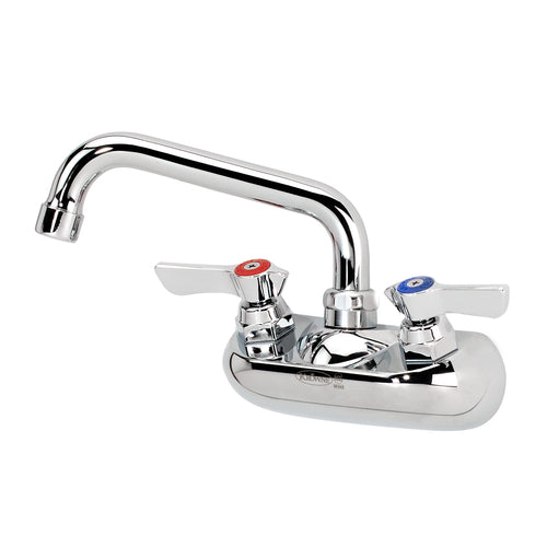 Krowne 10-406L Splash Mount Faucet - 6" Swing Spout, 4" Centers-cityfoodequipment.com