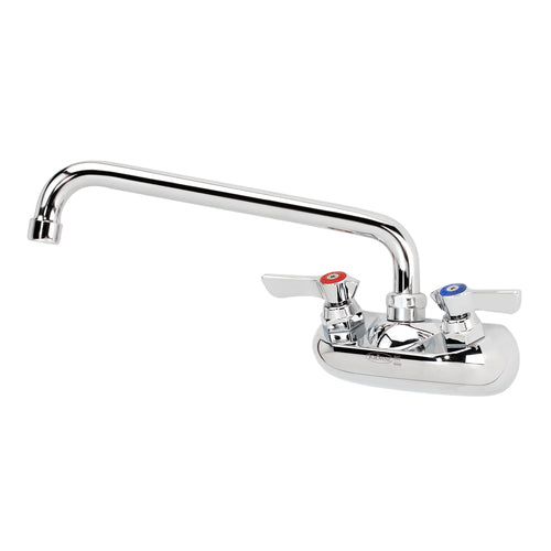 Krowne 10-410L Splash Mount Faucet - 10" Swing Spout, 4" Centers-cityfoodequipment.com