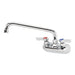 Krowne 10-410L Splash Mount Faucet - 10" Swing Spout, 4" Centers-cityfoodequipment.com