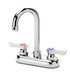 Krowne 11-400L Deck Mount Faucet - 3 1/2" Gooseneck Spout, 4" Centers-cityfoodequipment.com