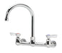 Krowne 12-801L Splash Mount Faucet - 6" Gooseneck Spout, 8" Centers-cityfoodequipment.com