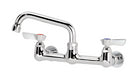 Krowne 12-806L Splash Mount Faucet - 6" Swing Spout, 8" Centers-cityfoodequipment.com