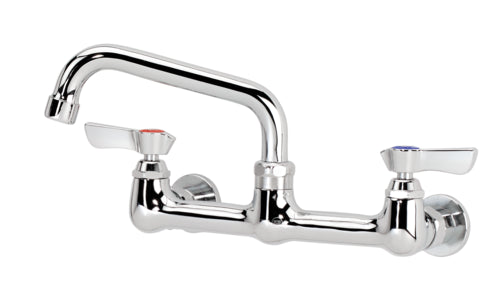 Krowne 12-806L Splash Mount Faucet - 6" Swing Spout, 8" Centers-cityfoodequipment.com