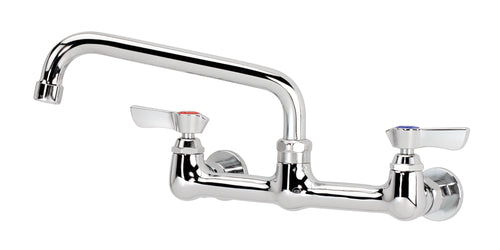 Krowne 12-808L Splash Mount Faucet - 8" Swing Spout, 8" Centers-cityfoodequipment.com